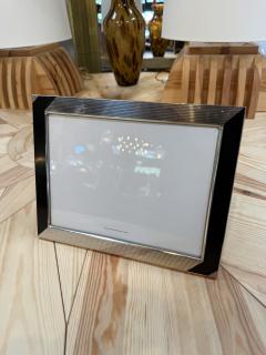 Black and Silver Ribbed Picture Frame - 4800514
