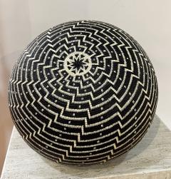 Black and White Geometric Basket - 2985716