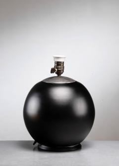 Black glass table lamp - 4654257