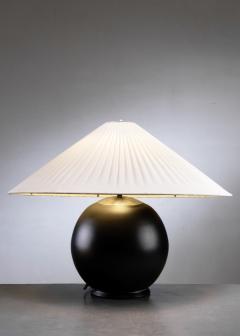 Black glass table lamp - 4654259