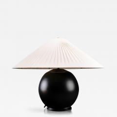 Black glass table lamp - 4659820