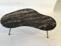 Black marble top coffee table - 669814