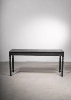 Black pine console or work table Sweden late 19th century - 2068561