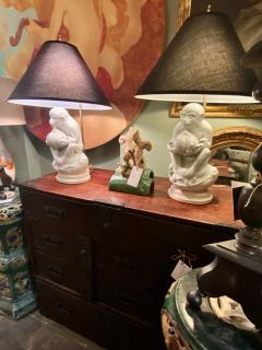 Blanc De Chine Monkey Table Lamps - 3493598