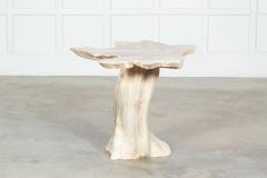 Bleached English Teak Root Side Table - 3139013