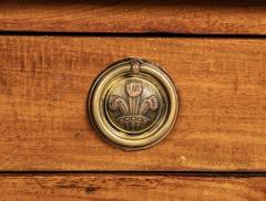 Bleached Mahogany Leather Top Writing Table - 4479270