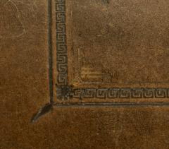 Bleached Mahogany Leather Top Writing Table - 4479305