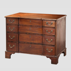 Block Front Chest of Drawers With Writing Slides - 4751144