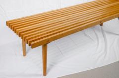 Blonde Toned Wooden Slat Bench - 2964030