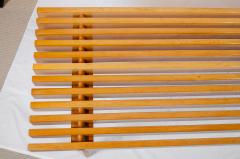 Blonde Toned Wooden Slat Bench - 2964032