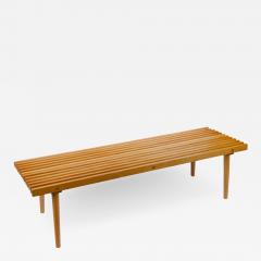 Blonde Toned Wooden Slat Bench - 2965166