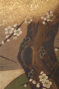 Blooming Plum and Cherry Trees along Stream ca 1800 - 4696373