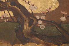 Blooming Plum and Cherry Trees along Stream ca 1800 - 4696378