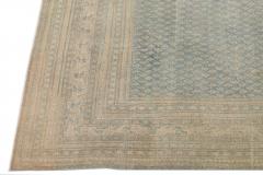 Blue Antique Persian Tabriz Handmade Wool Rug with Shah Abbasi Design - 2905559