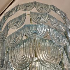Blue Art Deco Ceiling Lamp - 3887064