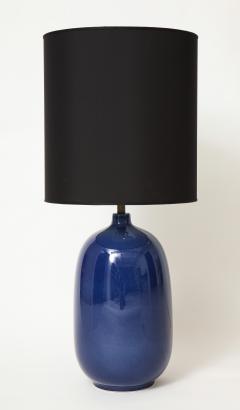 Blue Ceramic Lotte Gunnar Bostlund Lamp - 1518913