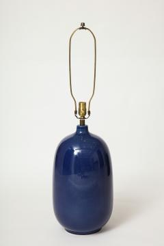 Blue Ceramic Lotte Gunnar Bostlund Lamp - 1518918