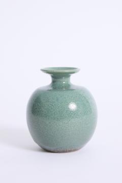 Blue Ceramic Vase by Muguette Rivillon b 1933  - 4527448