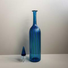 Blue Green Venini Carafe Italy 1979 - 4427433