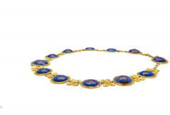 Blue Lapis Reviere Necklace in 14k 18K Gold - 3504920