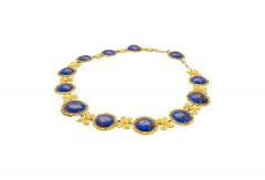 Blue Lapis Reviere Necklace in 14k 18K Gold - 3504922