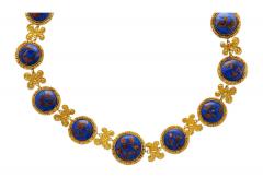 Blue Lapis Reviere Necklace in 14k 18K Gold - 3504923