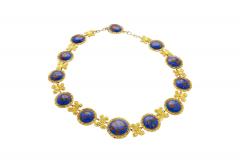 Blue Lapis Reviere Necklace in 14k 18K Gold - 3504924
