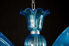 Blue Murano Glass Chandelier Italy 1990 - 3063341