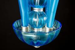 Blue Murano Glass Chandelier Italy 1990 - 3063344