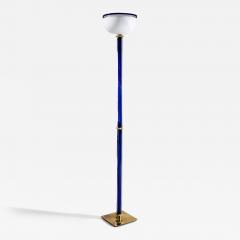 Blue Murano Glass Floor Lamp Tolboi by Venini Italy - 4440865