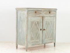 Blue Painted Gustavian Style Buffet Late 19th Century - 3258159