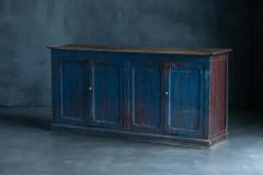 Blue Primitive Folk Art Dressoir France 19th Century - 3934190