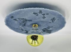 Blue Resin Brass Ceiling Light by Luca for Fermaluce Italy 2022 - 4723127
