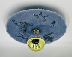 Blue Resin Brass Ceiling Light by Luca for Fermaluce Italy 2022 - 4723128