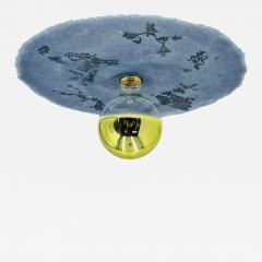 Blue Resin Brass Ceiling Light by Luca for Fermaluce Italy 2022 - 4730147