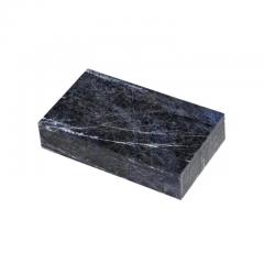 Blue Sodalite Stone Box Hinged Signed 800 Silver - 3791808