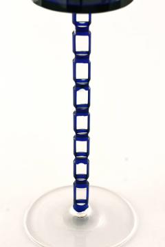 Blue Wine Glass by Otto Prutscher Meyr s Neffe c a 1908 - 3445007