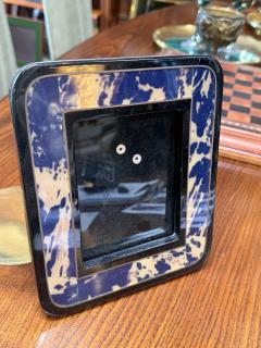 Blue and Cream Marbled Resin Photo Frame - 4372833