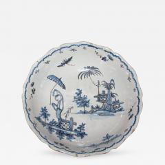 Blue and White Bowl with Chinoiserie Landscape - 308391