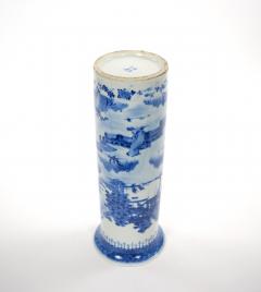 Blue and White Chinoiserie Decorated Porcelain Tableware Vase Chinese Late 19th - 4794784