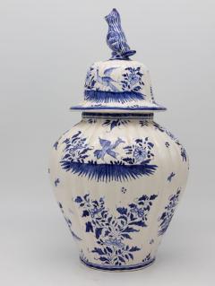 Blue and White Jar with Bird Figure - 2322699
