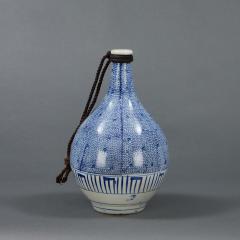 Blue and White Sake Flask or Tokkuri Edo Period 19th Century Japanese  - 4479000