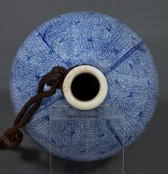 Blue and White Sake Flask or Tokkuri Edo Period 19th Century Japanese  - 4479002