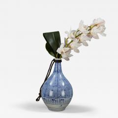 Blue and White Sake Flask or Tokkuri Edo Period 19th Century Japanese  - 4483887