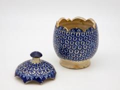 Blue and white Lidded Jar - 2188561