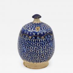 Blue and white Lidded Jar - 2190195