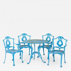 Blue cast iron Garden Dining Set - 1907255