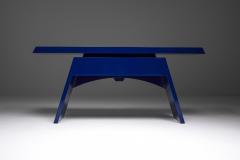 Blue lacquered console table 1980s - 1950502