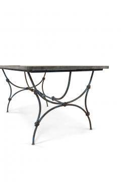 Bluestone Top Iron Garden Table - 3563024