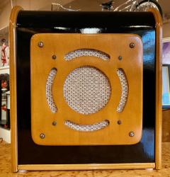 Bluetooth Speaker in Vintage Art Deco Cabinet Restored - 1601155